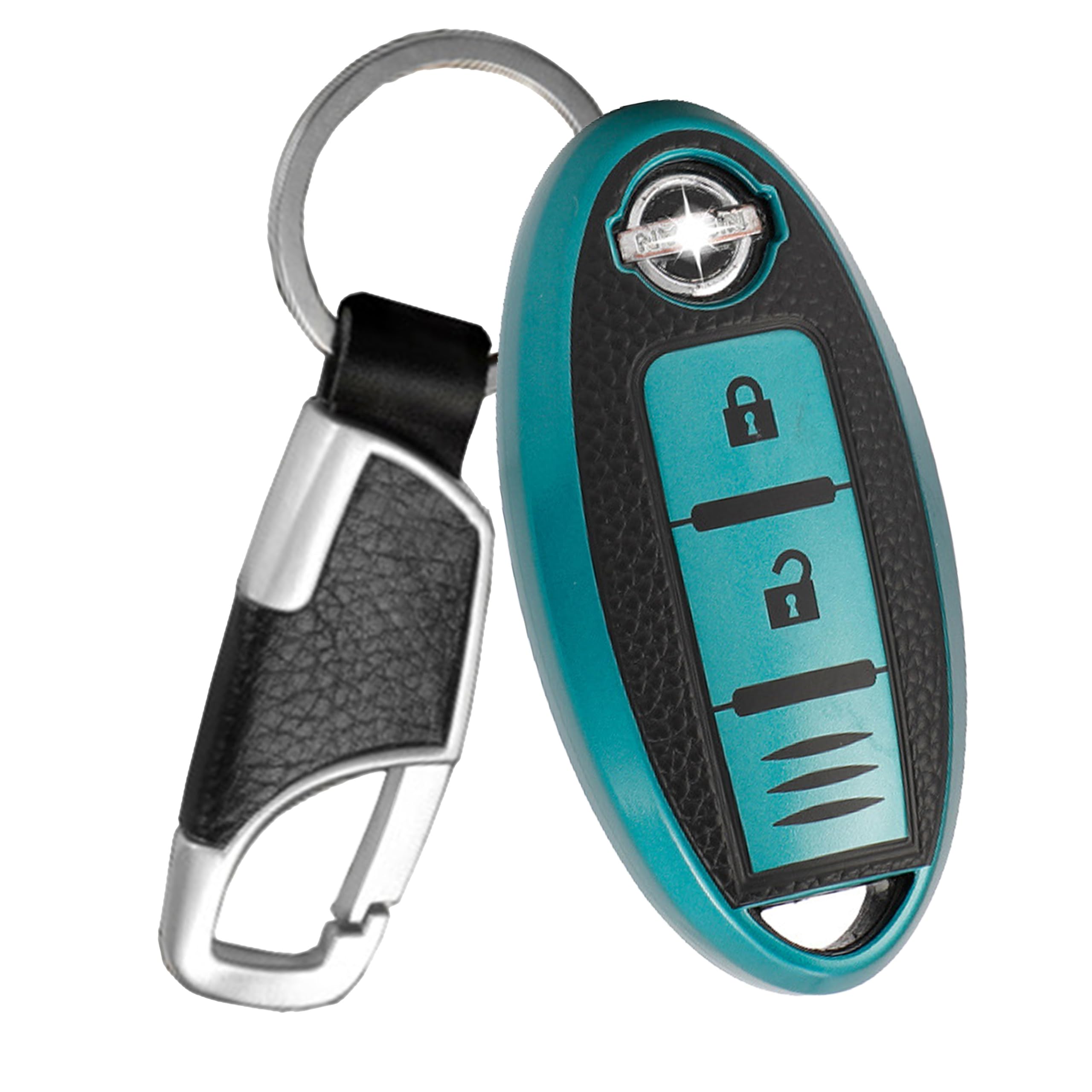 [FRACTAL CREATION] Leather-like TPU material smart key case key cover