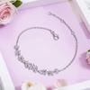 Wisteria Women's Zircon Leaf Bracelet - Luxurious Gift for Best Friend.