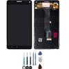 LCD-Bildschirm + Touchscreen - NOKIA - Lumia 950XL - Schwarz - Auf Rahmen montiert - Ersatzteil