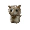 [FASHIONLETTER] Fluffy Fur Round Eye Cat Charm Glove Holder Bag Accessory Cat Glove Keychain Black Cat Calico Cat Gift Present Light Brown F