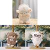 Plush Sheep Keychain With Cute Woolly Design For Bag Decor And Gift