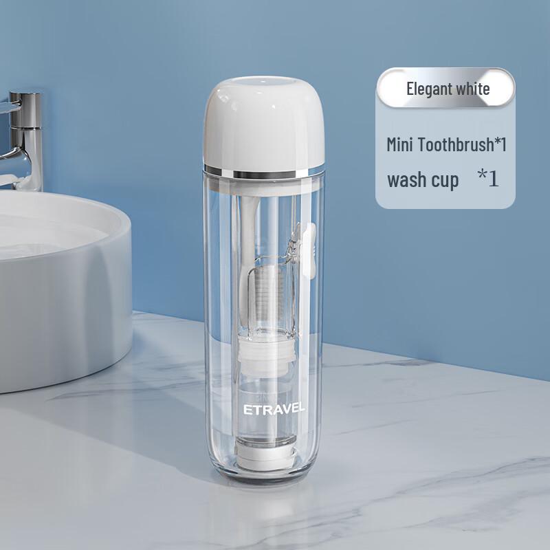 Portable Travel Toothbrush and Mouthwash Cup Set
