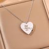 Titanium steel necklace, love book mother plot mother collarbone chain, hot-selling European and American fashion necklace