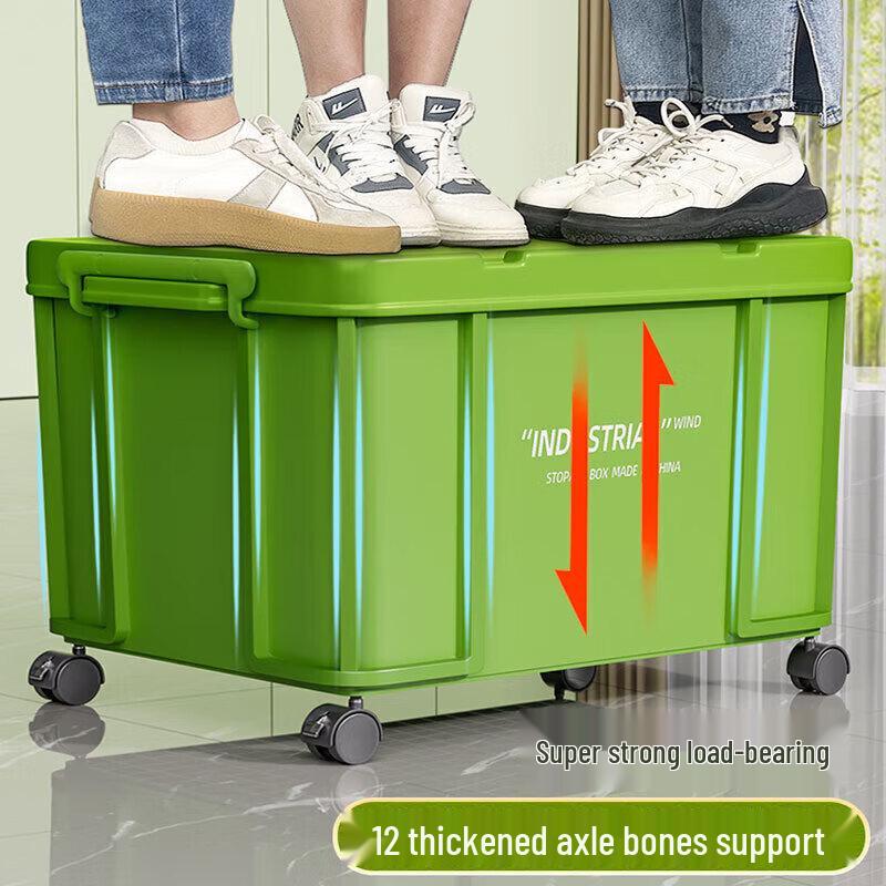 Heavy-Duty Industrial Plastic Storage Box with Lid