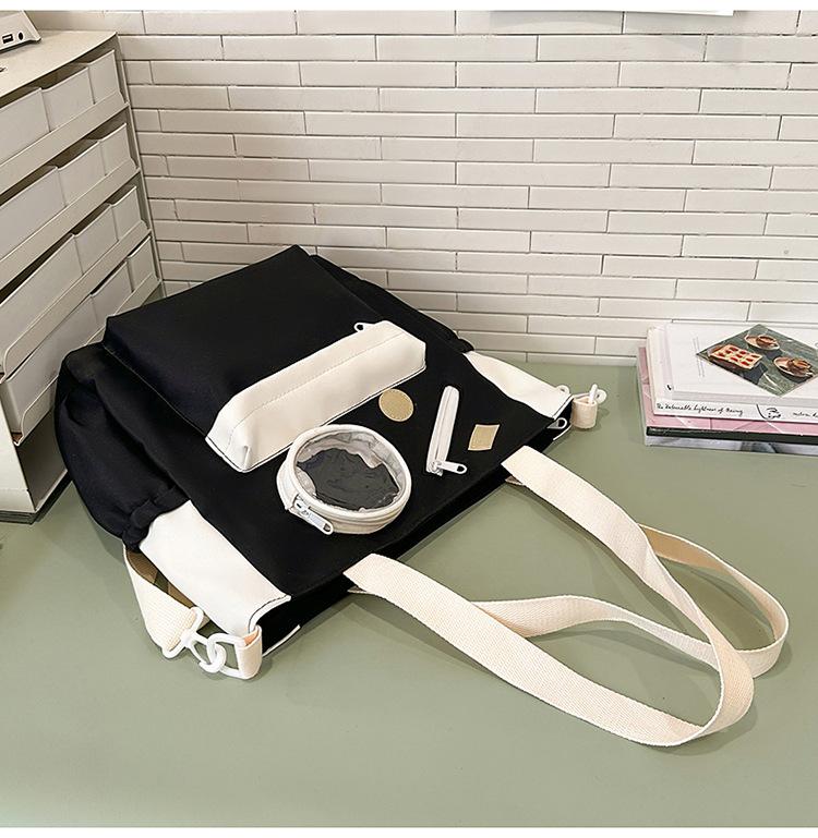 School bag high value fresh and sweet ins make-up bag handbag high school students large capacity
