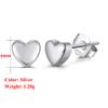 EFFIE QUEEN S925 Silber Ohrringe Exquisites Ohr-Accessoire Mit Perle und Zirkonia Stern, Ovales Herzförmiges Steckerohrring Geschenk APE42