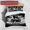 3pcs Duvet Cover Set (1*Duvet Cover + 2*Pillowcase, Without Core), Custom Name Michael Jackson Pattern Bedding Set, Home Bedroom Decor Gift
