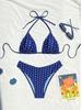 Sexy Polka Dot Laced Up Bikinis Women Split Swimsuit Beach Brazil Bikini 2026 New All Season Backless Bikinis 2 Piece Set
