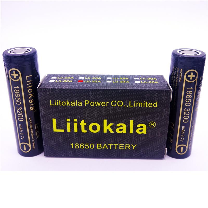 LiitoKala Lii-32A 18650 3200mAh 3.7V Rechargeable Lithium Battery