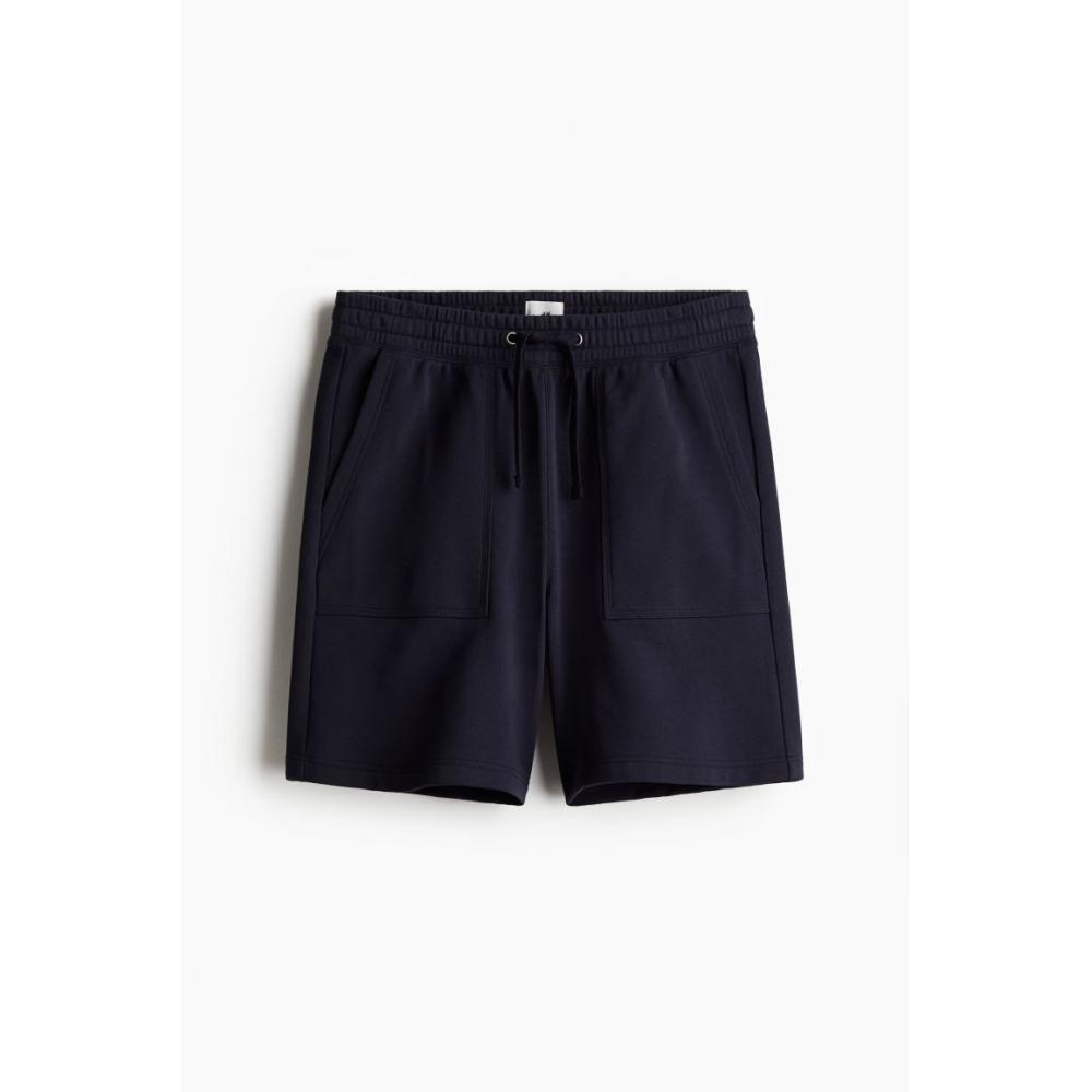 H M Regular Fit Sweat sHorts Navy Blue