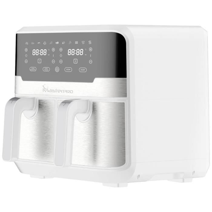 Friteuse À Air Chaud - MasterPRO - Rocket Duo 900 - 2400 W - 9L - Revêtement Anti-adhésif