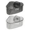 Sink Strainer Basket Sponge Holder with Suction Cup Triangle Design Easy to Install Multifunctional Storage Rack Drainer Basket