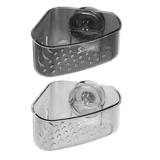 Sink Strainer Basket Sponge Holder with Suction Cup Triangle Design Easy to Install Multifunctional Storage Rack Drainer Basket