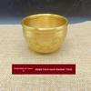 Gravierter Messing-Reisbehälter mit goldener Kröte: Reichtum anziehendes Ornament und Aschenbecher für Zuhause oder Arbeitszimmer.