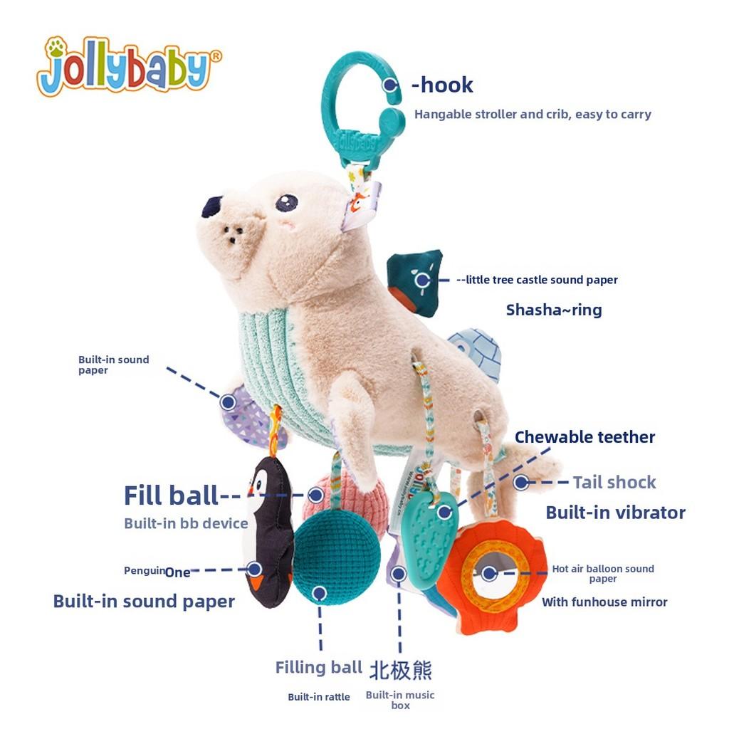 Jollybaby Baby Sensory Toy With Soft Cotton Material For Visual And Auditory Development Seal