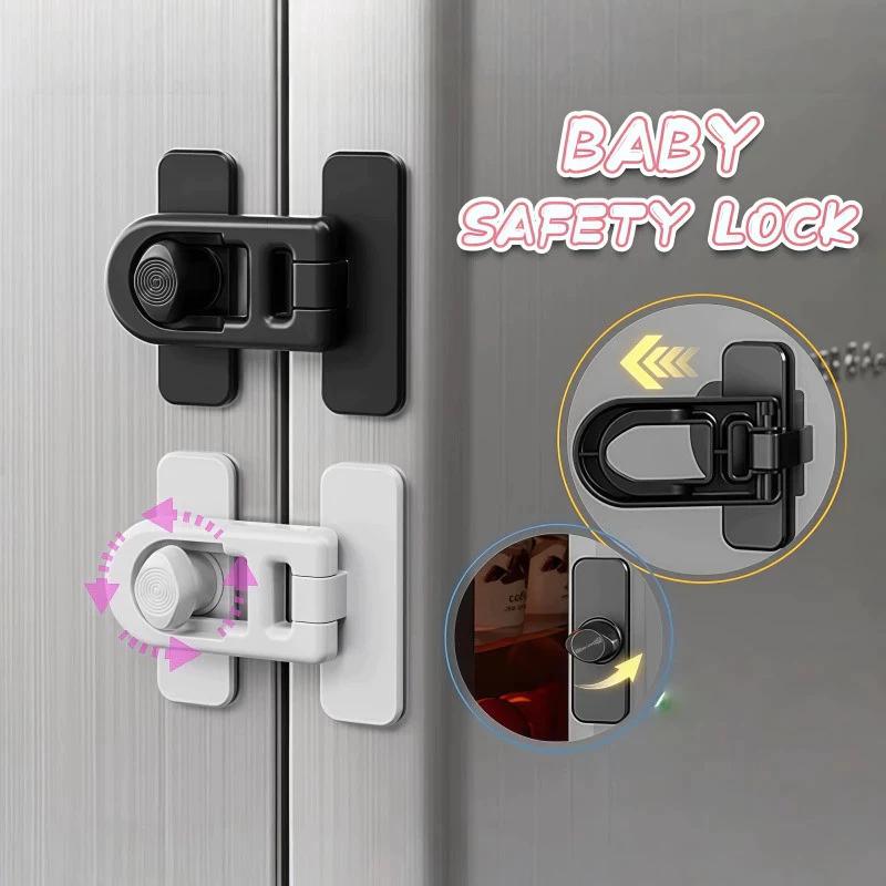 2Pcs Refrigerator Lock Baby Child Safety Lock - Fast And Easy Adhesive Cabinet Drawer Lock Mult
