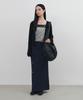 Mongdol Strap Maxi Wool Knit Skirt Navy Mdsk024Navy