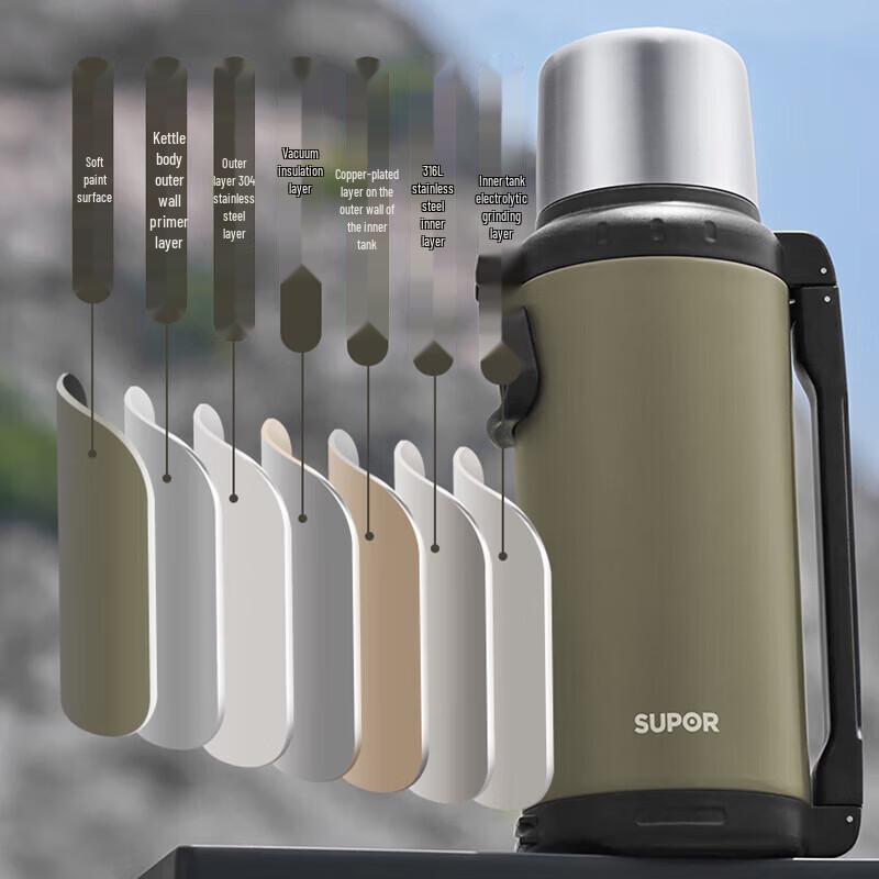 

Supor Aurora Series 304 Stainless Steel Vacuum Flask