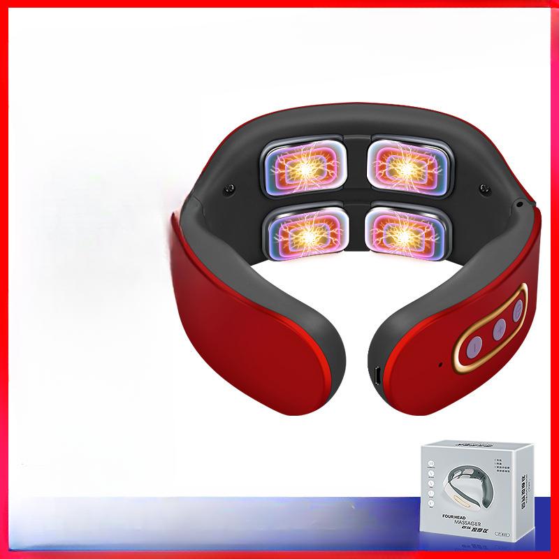 Massager Intelligent Neck Massager Pulse Heating Physiotherapy Device Heat Compress Neck Protection Device Shoulder and Neck Cervical Spine Device