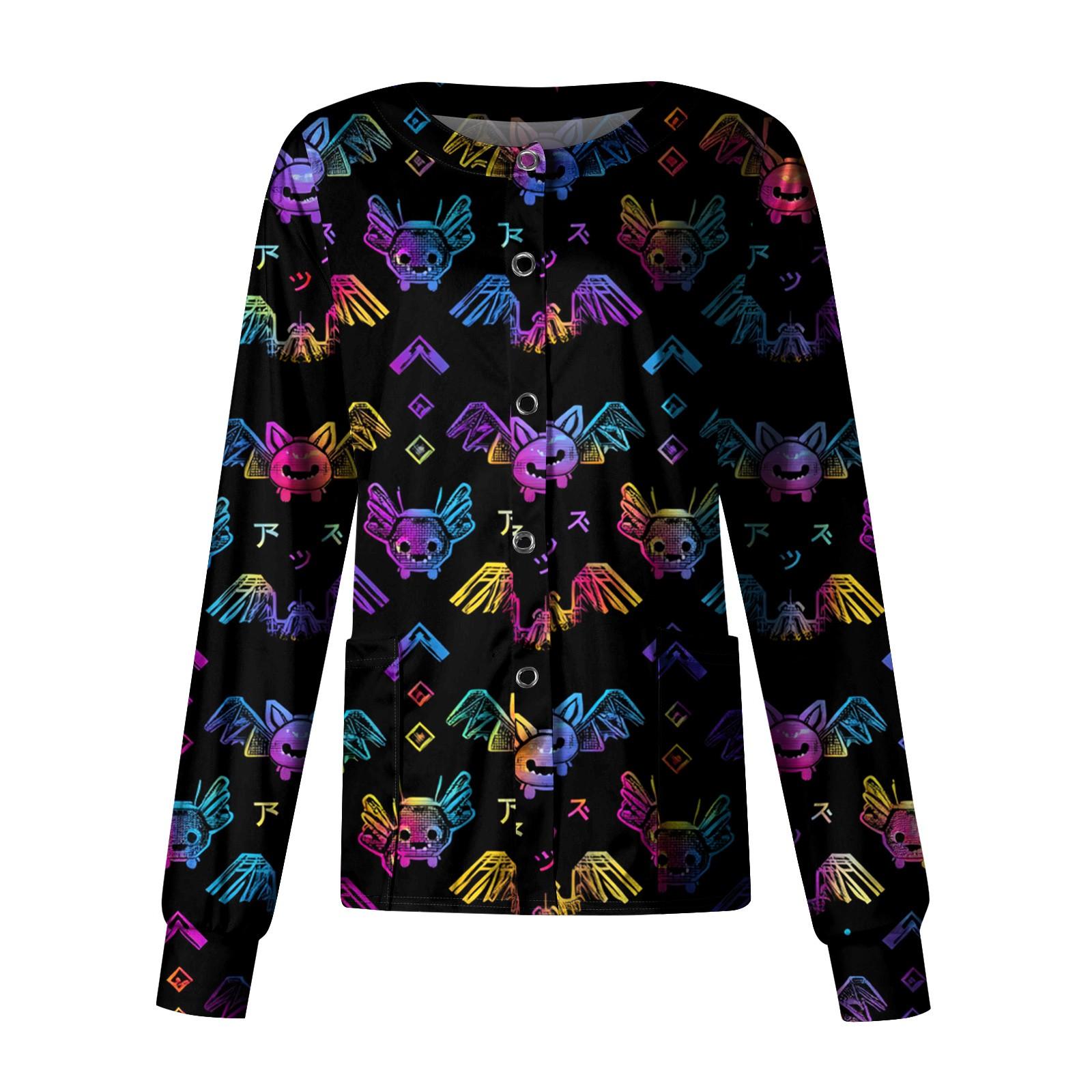 

Женский повседневный однобортный топ с длинным рукавом и принтом Dry-nurse XL