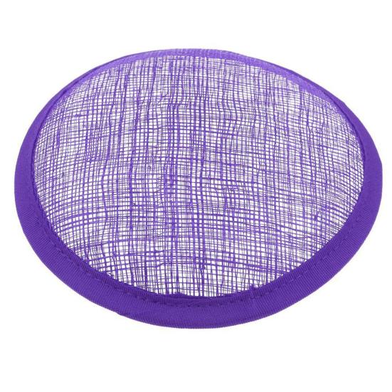 

Женская коктейльная шляпа Sinamay Fascinator с круглым основанием, аксессуары для рукоделия фиолетовый