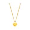 New Titanium Steel Gold Plated Love Heart Pendant Necklace For Women Trendy Simple Neck Light Luxury Jewelry Gift Choker