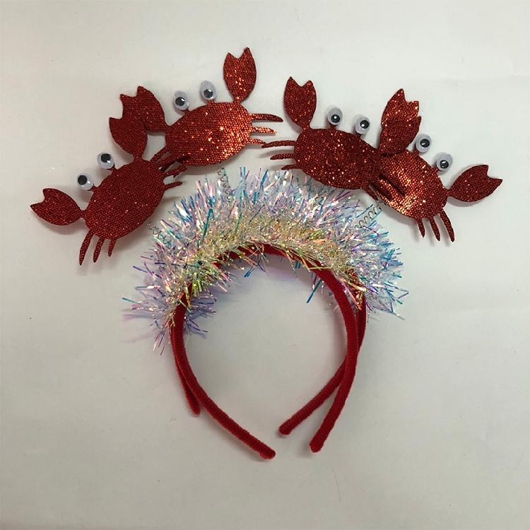 Hair Accessories Women Washing Face Hairband Crab Lobsters Shaped Hair Decors