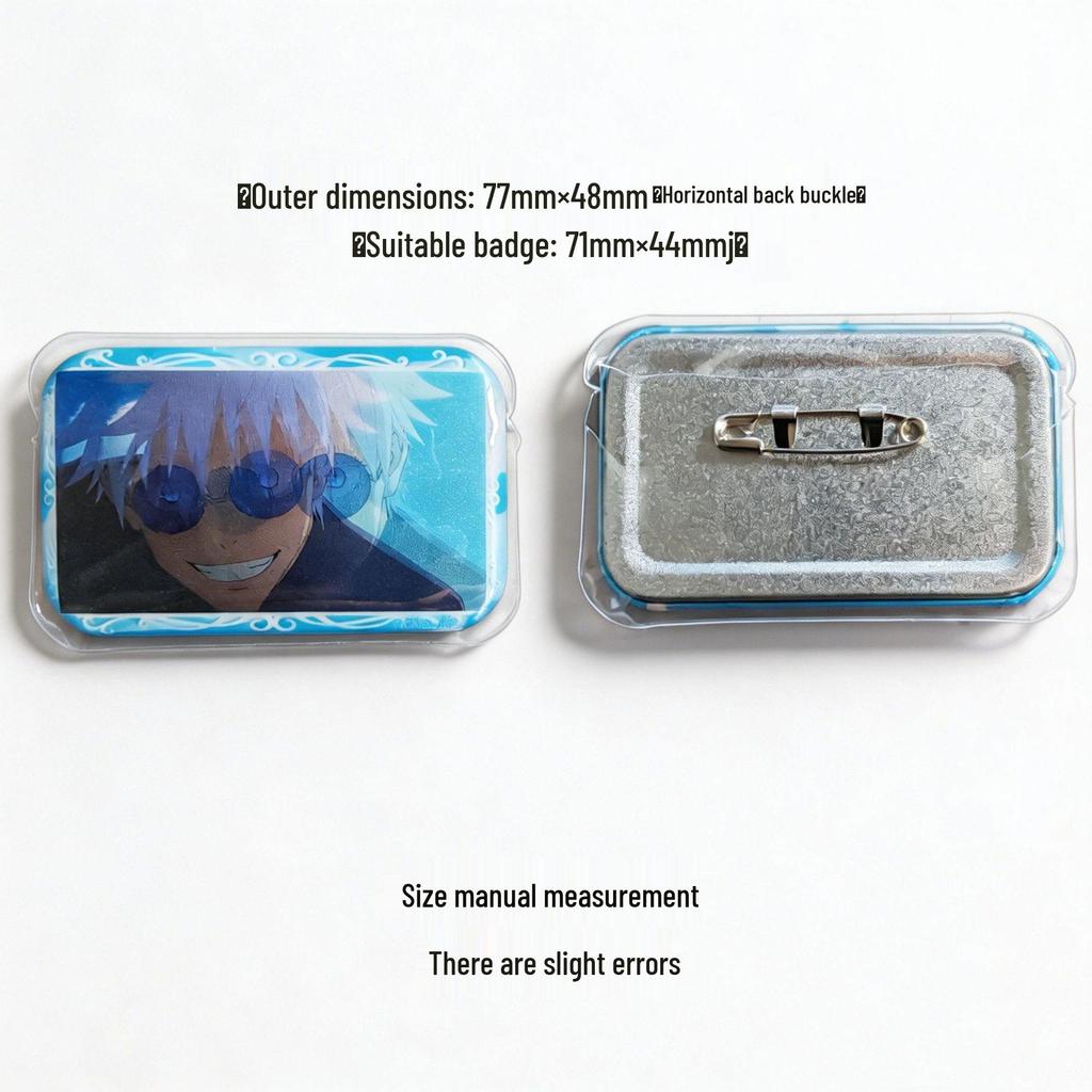 Transparent PVC Badge Sleeve for 58x75mm Anime Merchandise