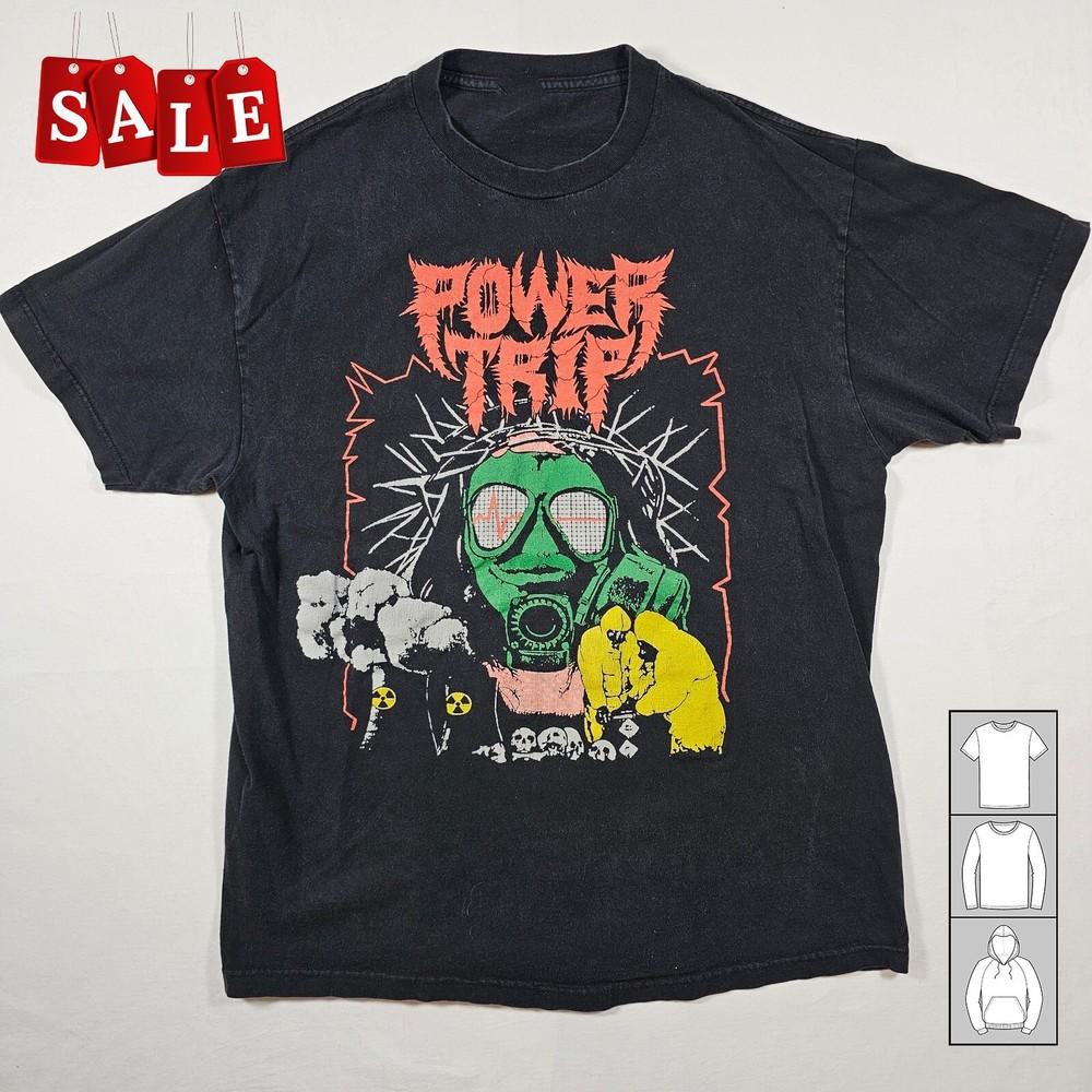 

New Y2K Power Trip Gas Mask Gift For Fans Unisex S-235XL T-Shirt LW500 Unisex T-Shirt XXXXL