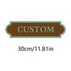 Custom Engraved Rustic Wooden Door Sign Personalized Text Name Plaque Farm Stable Tack Room Barn Front Wall Hanging Decor