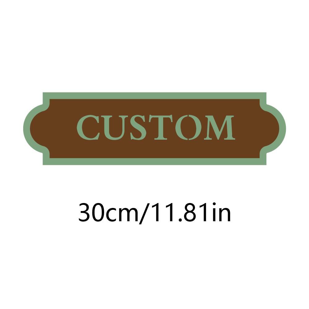 Custom Engraved Rustic Wooden Door Sign Personalized Text Name Plaque Farm Stable Tack Room Barn Front Wall Hanging Decor