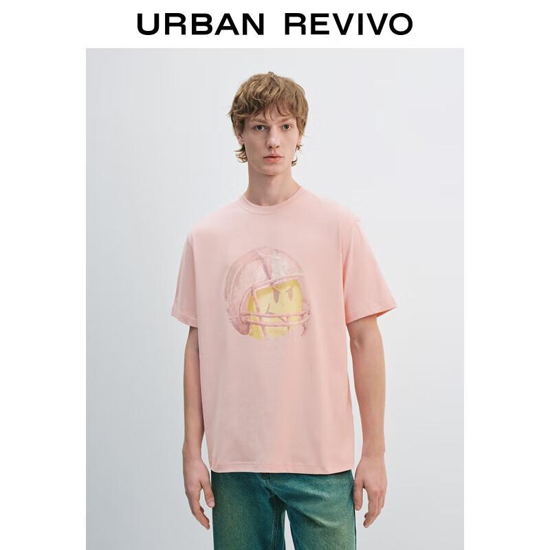 UR Men s 2025 Fall Casual Graphic Cotton Loose Short-Sleeve T-Shirt S