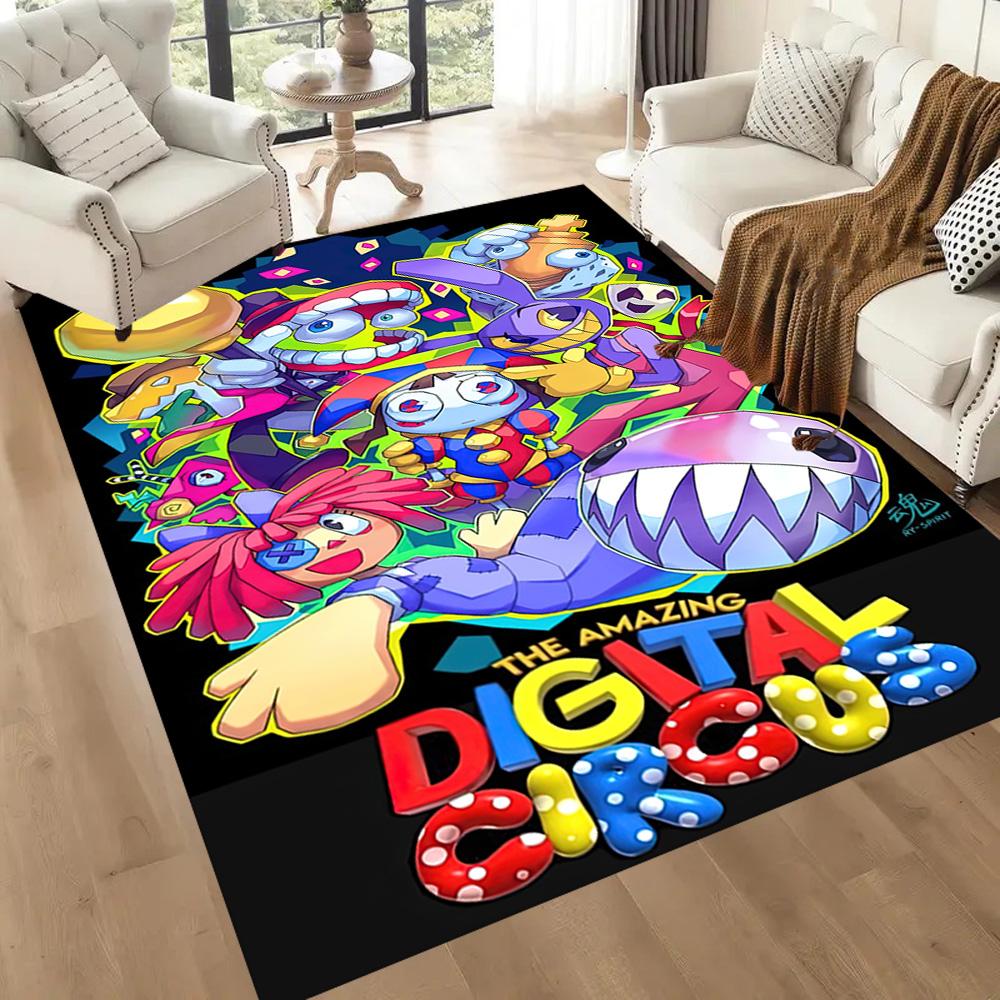 Digital Circus Carpet Suitable For Balcony Kitchen Playrooms Outdoor Antislip Carpet Decorate Offices Luxury Gift For Birthday Christmas Wedding
