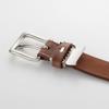 [Ikenohata Ginkawaten] Buffalo Leather Belt, Men's Belt, Genuine Leather, Stylish, Casual, Made in Japan, OT-012 (Brown)