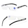 New Fashionable Anti Blue Light Reading Glasses for Men Casual Frameless Corrective eyewear for Women Classic Long-Distance Prescription eyeglass