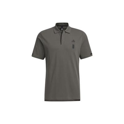 Wj Mh Polo Shirt With Monochrome Brand Logo Pattern Men Tops Stone-Grey IA8106