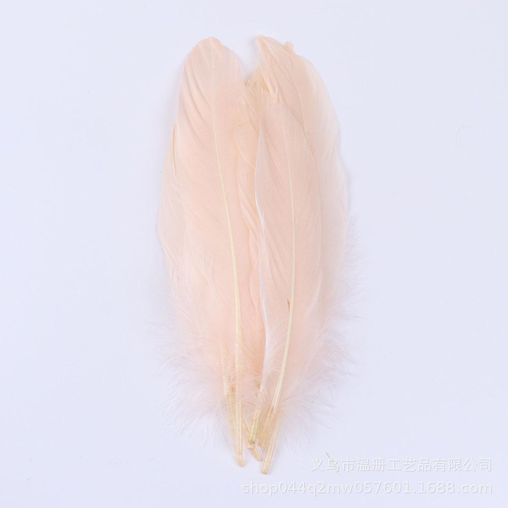 High-Quality Colored Goose Feathers Large Floating Feathers Children'S Handmade Clothing Materials Macaron Feather Accessories