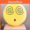 Charming 13" Yellow Round Emoji Pillow With Cute Fun Design And Soft Plush Material