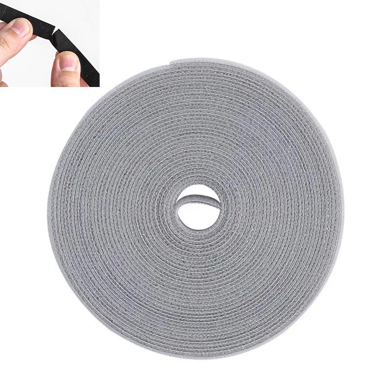 Bandă adezivă de fixare, cablu de date, placă de inserție, depozitare cablu, utilizare repetată a legăturilor cu fermoar, legătură de cablu 1,2 cm * 5 m