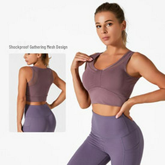 Women's Quick Dry High Waist Yoga Shorts with Side Pocket in Peach