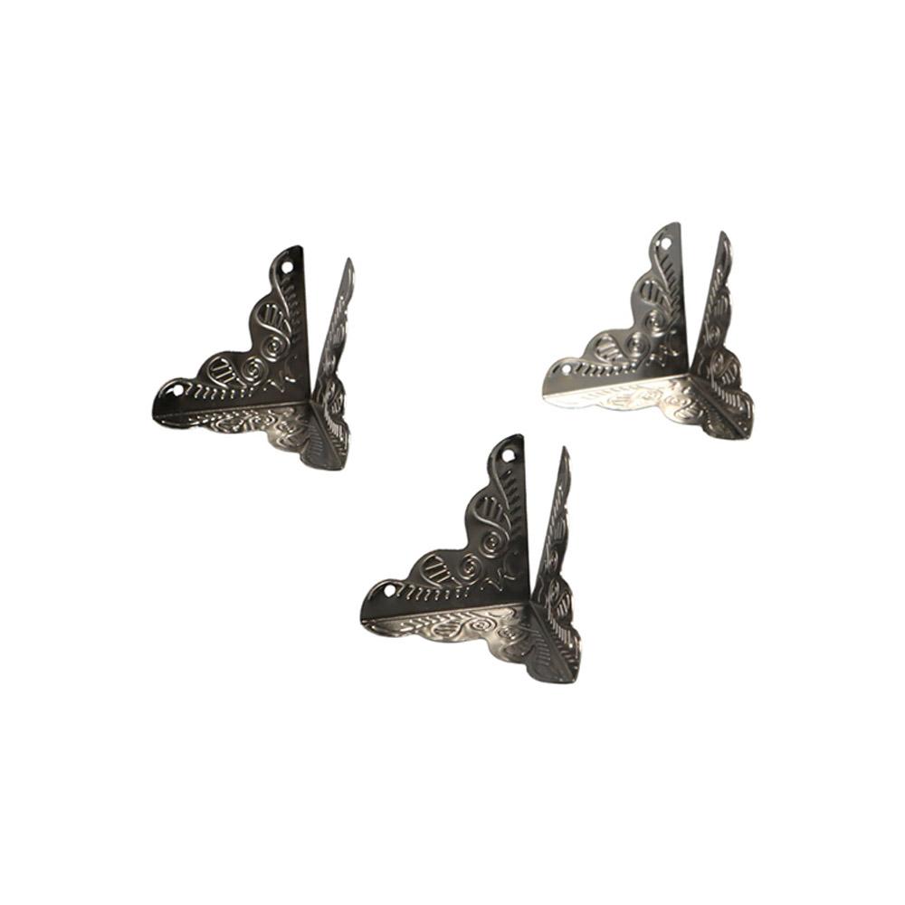 Screws Flower Pattern Classical Corner Foot Corner Protector Furniture Accessories Corner Bracket