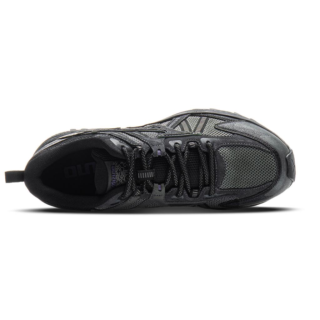 Mizuno Racer Trail Comfortable Shock Absorption Support Lightweight Breathable Low-Top Running Shoes Unisex Running Shoes Black D1GH223815