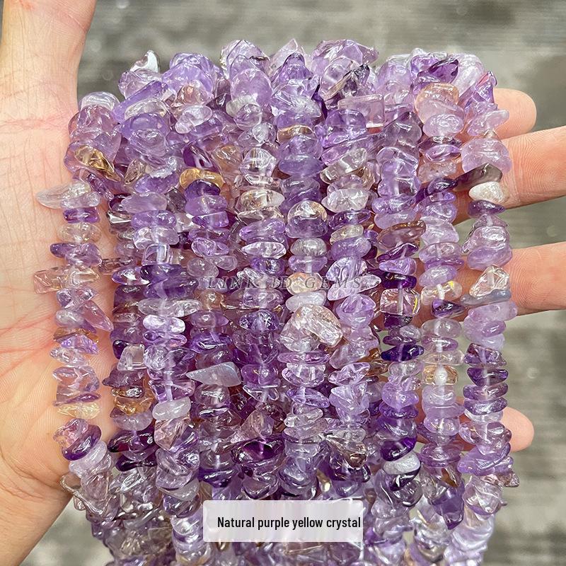 8-10mm Middle Hole Crushed Stone Beads for DIY Jewelry, Bracelets, Necklaces 