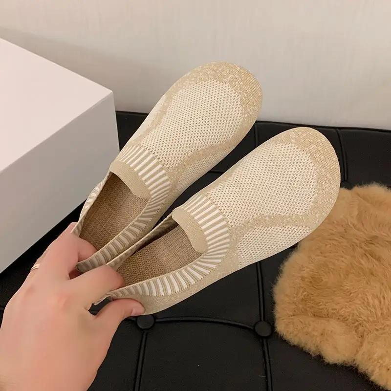 Fashion Loafers Flat Women Footwear Slip On Ladies Shoes Autumn 39 A Sale Luxury Comfortable And Low Price Walking Fashion 2024 Casual