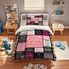 My Sister Is Pretty Awesome Quote Duvet Case Pillowcase Bedding Set Twin Full Queen King Size for Kids Boy Girl Bedroom Decor