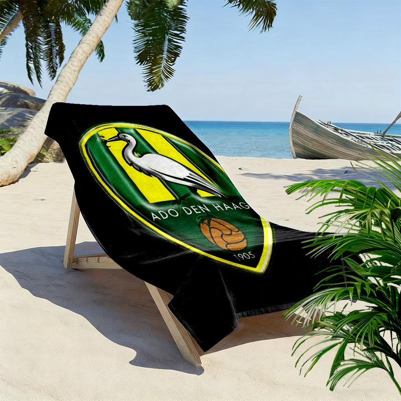 ADO Den Haag Print Strandtuch, Großes Weiches Schnelltrocknendes Handtuch für Strand Camping Schwimmen