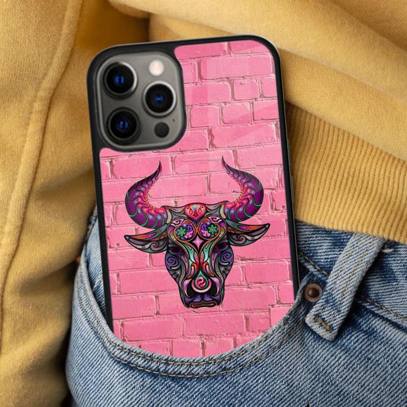Taurus bull Soft Phone Case for iPhone 17 Air 16e Pro max 15 Pro 13 14 Plus 11 12 MagSafe Magnetic Coque