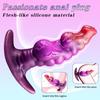 Silicone Wearable Anal Plug with Dual Bulb Design Waterproof Adult Massage Toy for Men Women