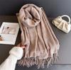 Fashion Scarf Women Cashmere Plaid Tassel Winter Warm Scarves Soft Shawl Wrap Neck Scarf For Ladies Casual Daily Wear Gift