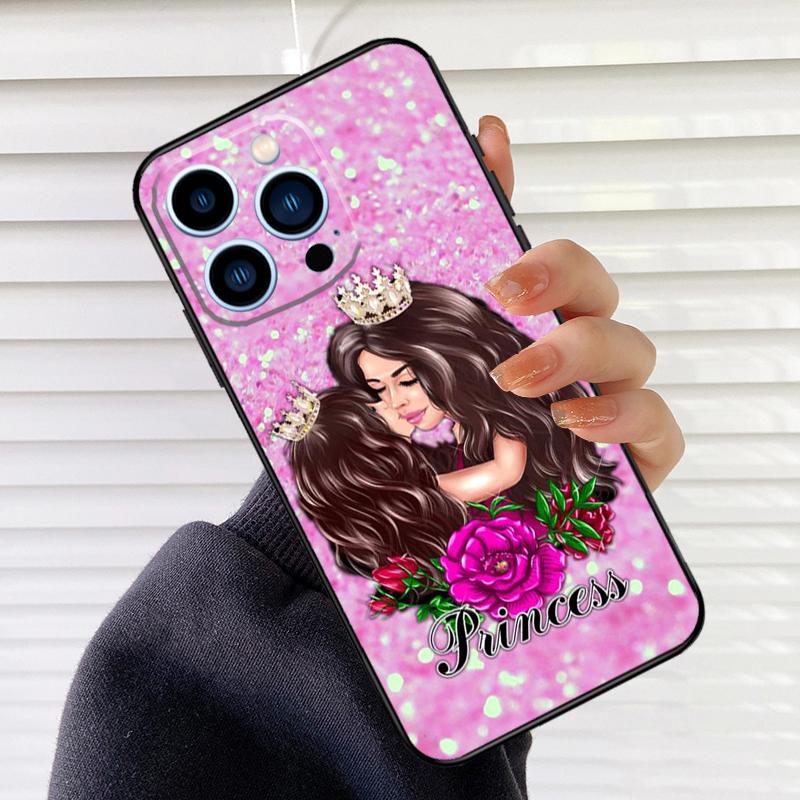 Baby Mom Girl Phone Case For iPhone 16 14 13 12 11 15 17 Pro Max Mini 15 16 Plus 16e 17 Air Cover Fundas